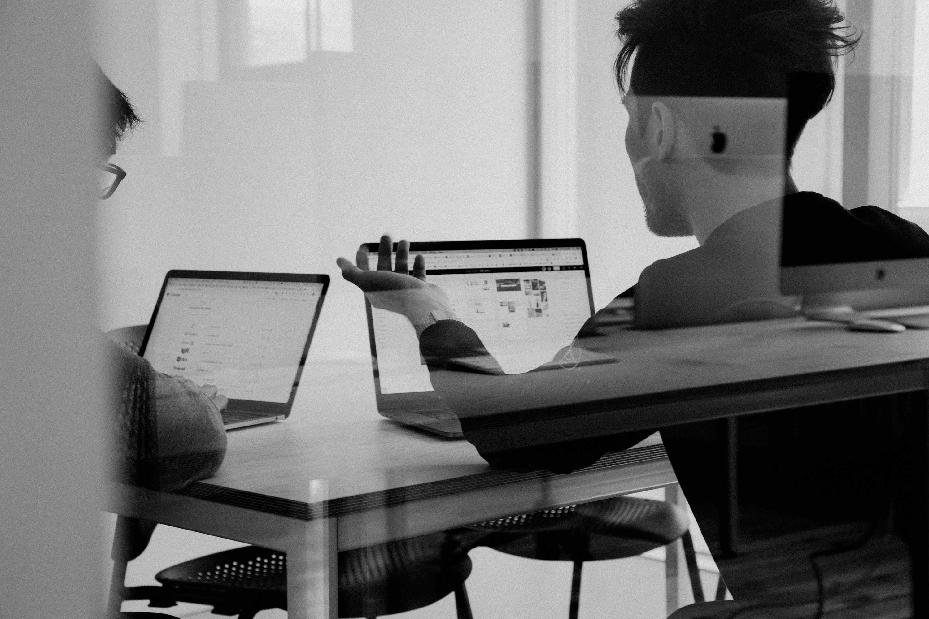 Business team implementing automation solutions